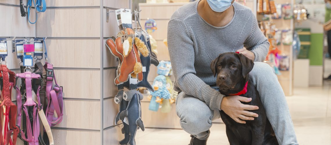 Cute Dog With Owner Pet Shop - RW Office